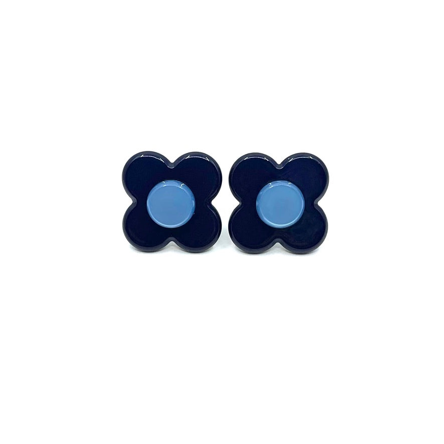 Hanover Earrings - Navy blue/pale blue PM1108 Default Title Official JT Merch