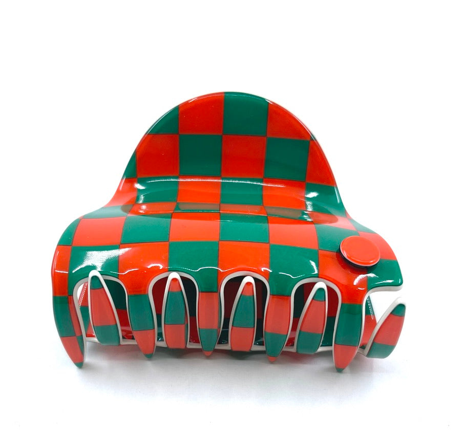 Moscow claw - Bright orange green check PM1108 Default Title Official JT Merch