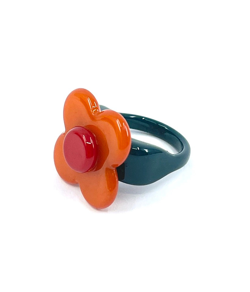 Hanover Ring - orange teal PM1108 17mm Official JT Merch