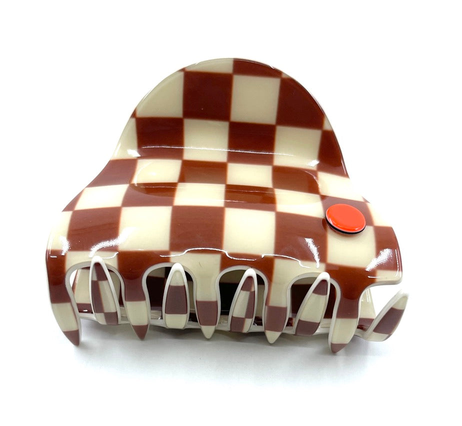 Moscow claw - Brown cream check PM1108 Default Title Official JT Merch