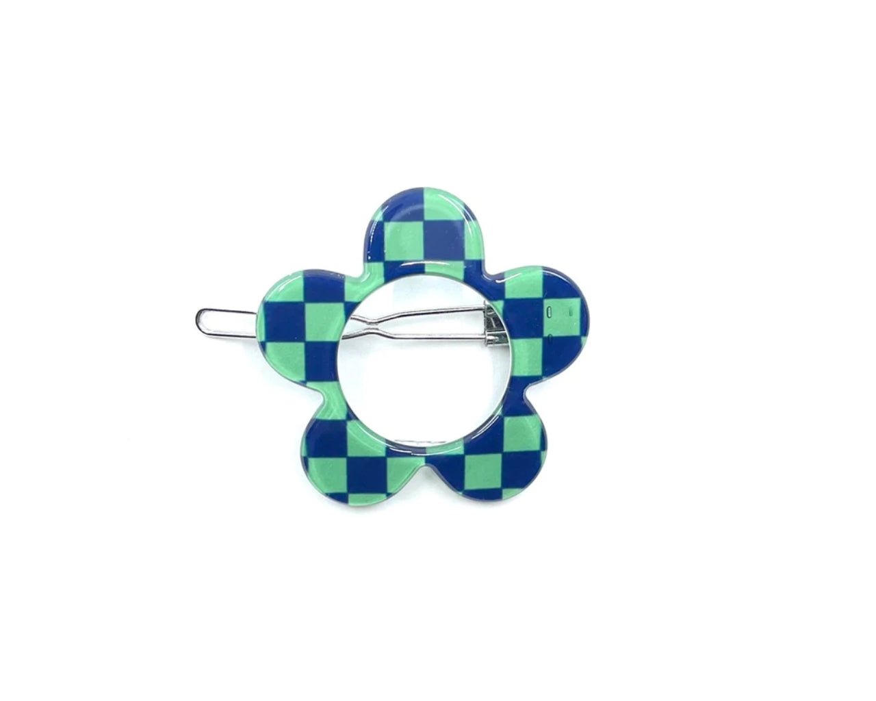 Boston Hairclip - green blue check PM1108 Default Title Official JT Merch