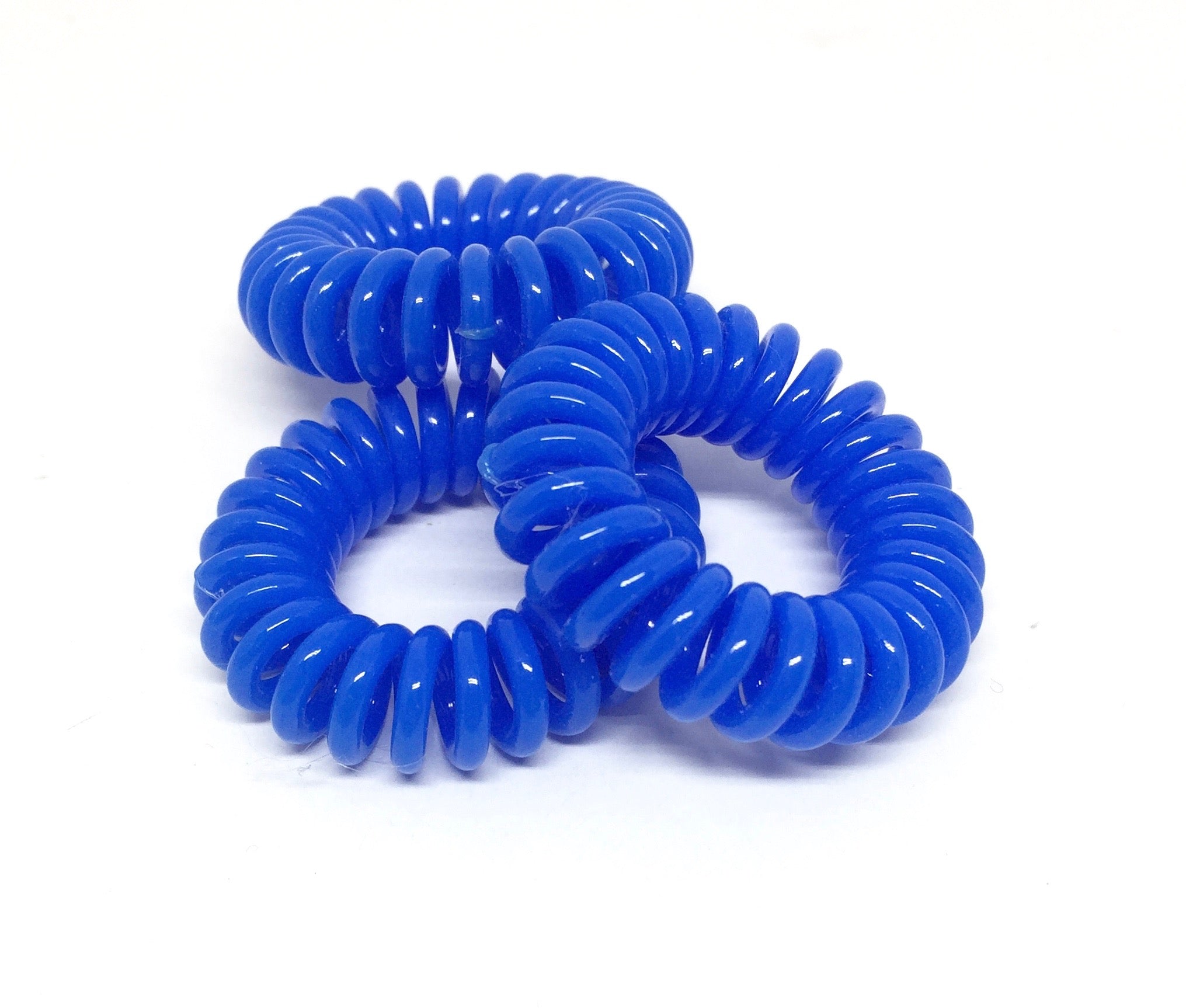 Spiral Hair Ties - Royal Blue PM1108 Default Title Official JT Merch