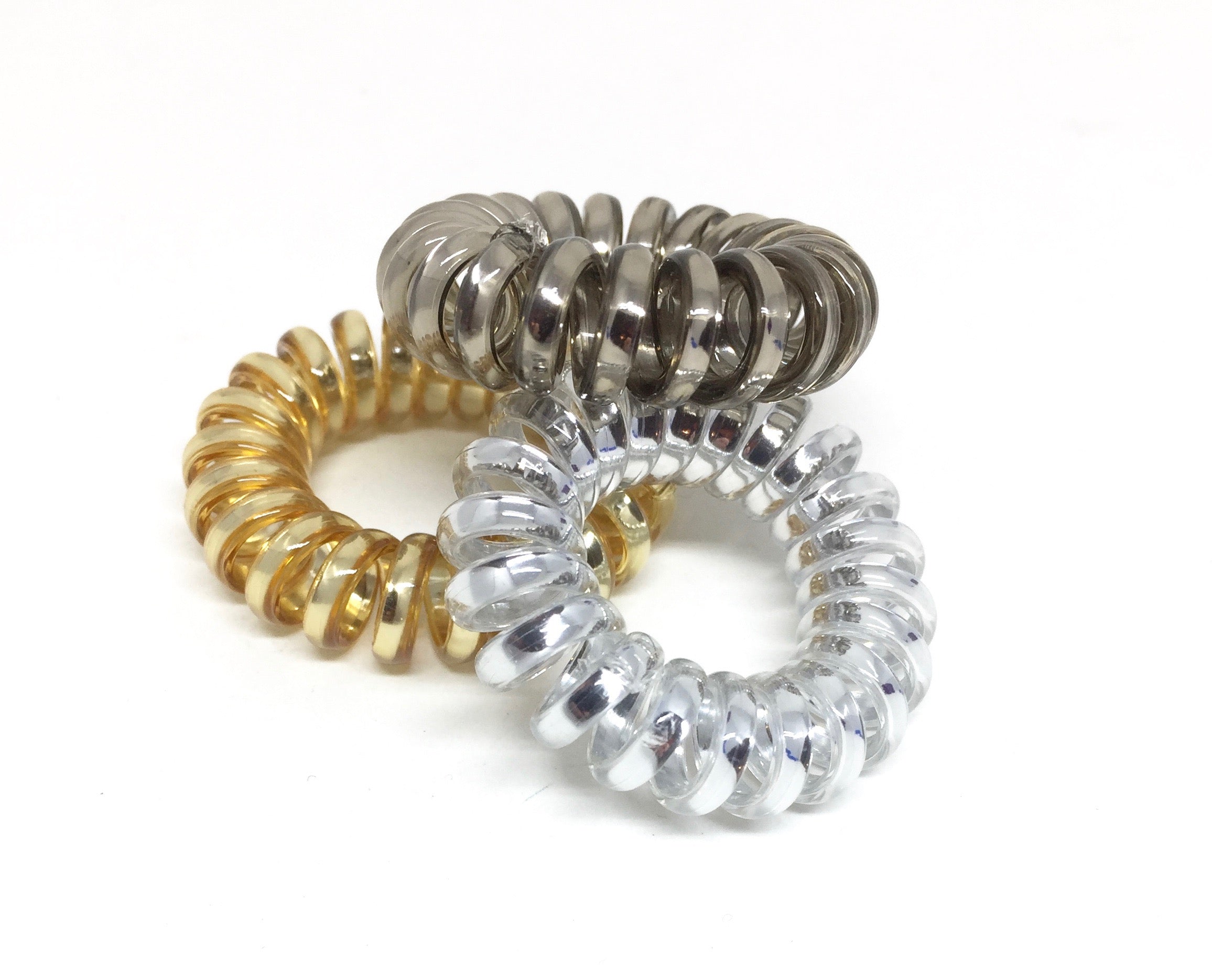 Spiral Hair Ties - No.1 Metallic PM1108 Default Title Official JT Merch