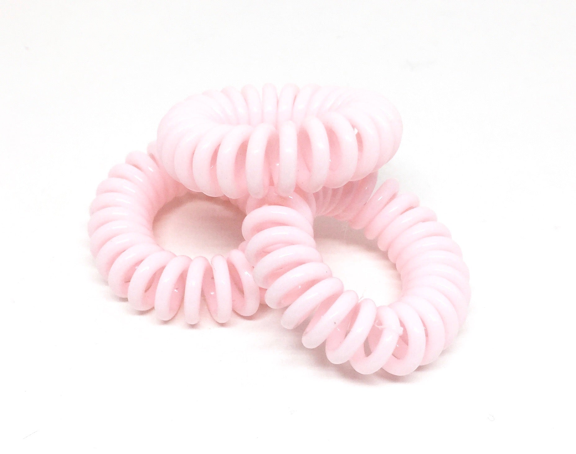 Spiral Hair Ties - Pale baby pink PM1108 Default Title Official JT Merch