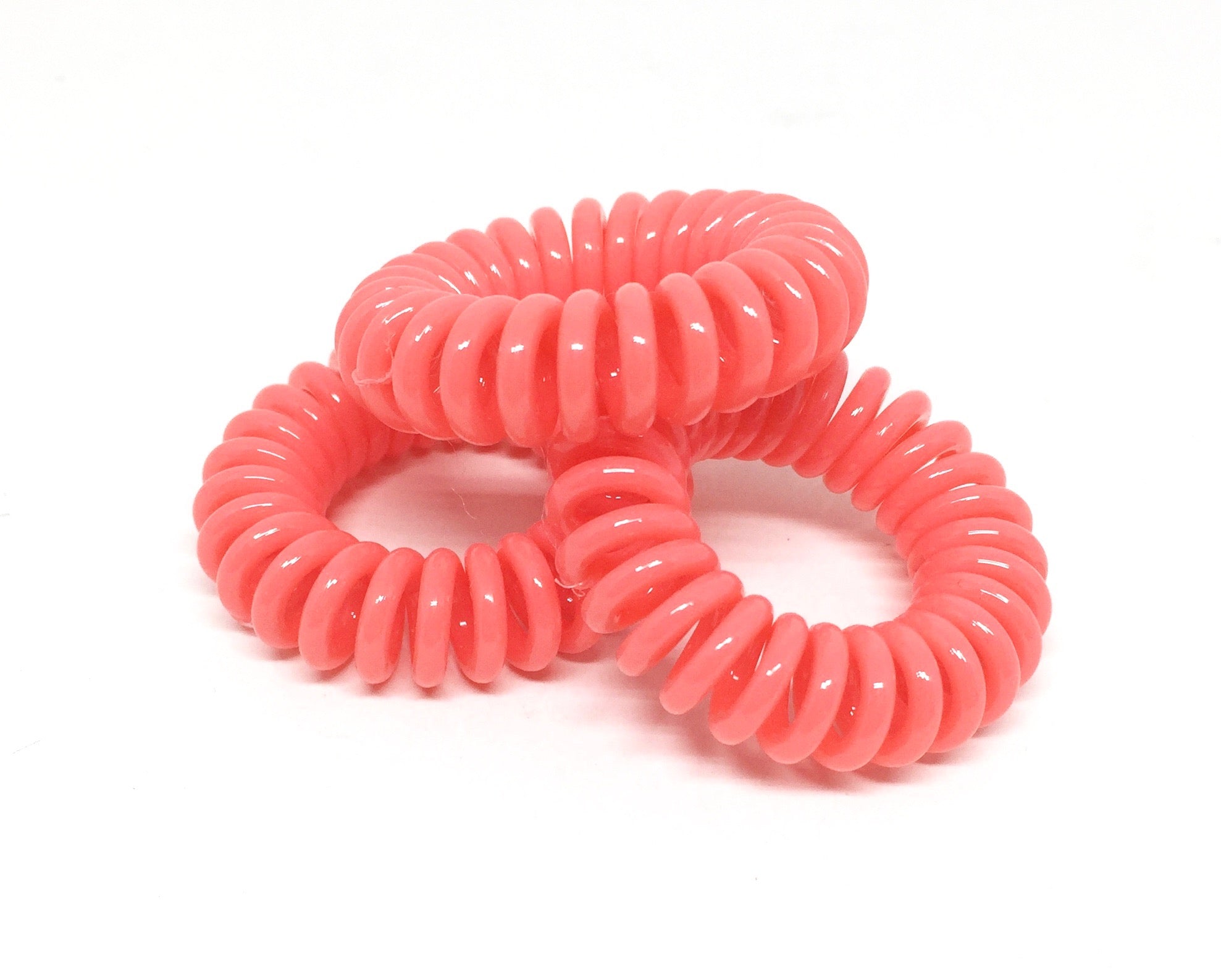 Spiral Hair Ties - No.8 Coral PM1108 Default Title Official JT Merch