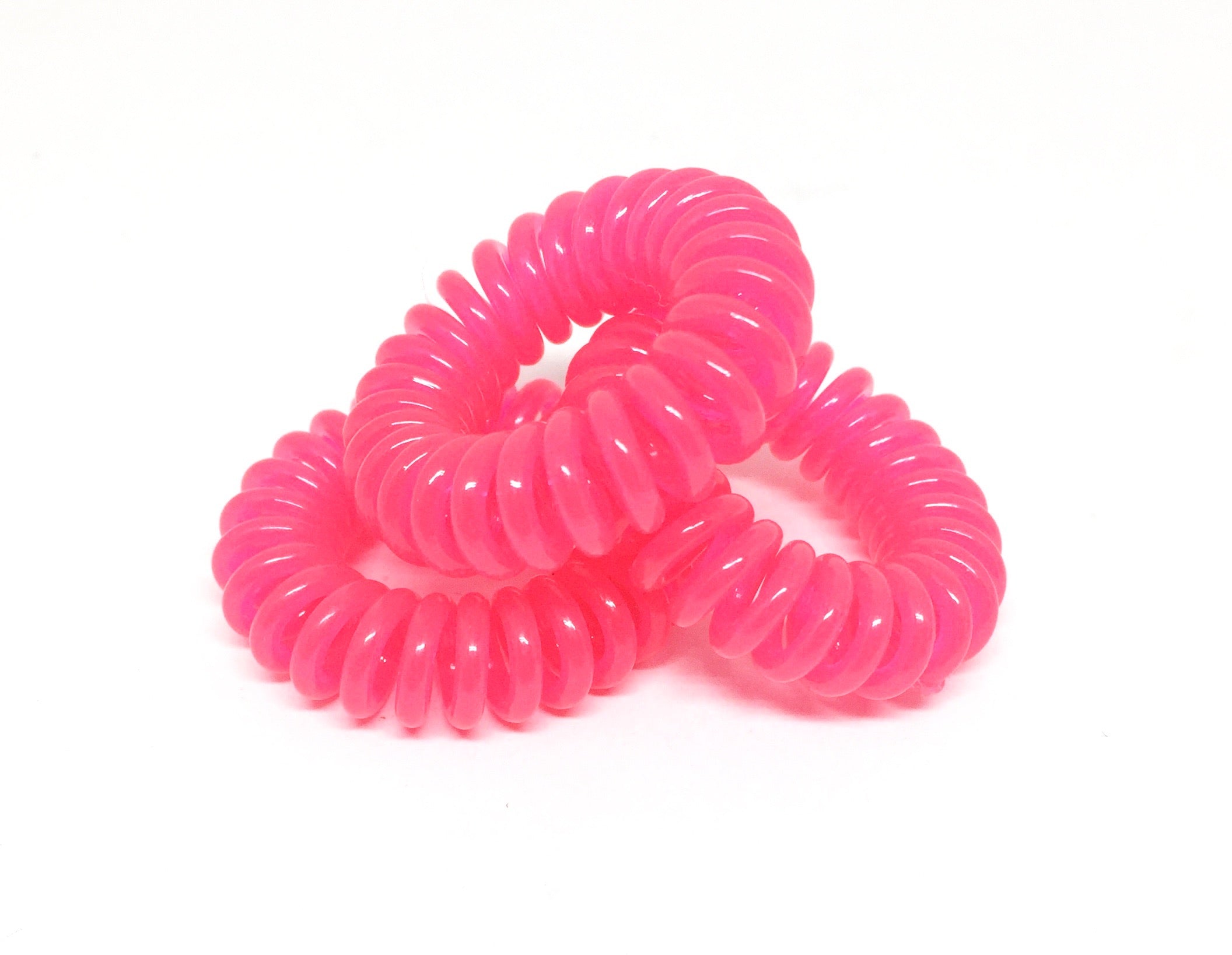 Spiral Hair Ties - Pink bright PM1108 Default Title Official JT Merch