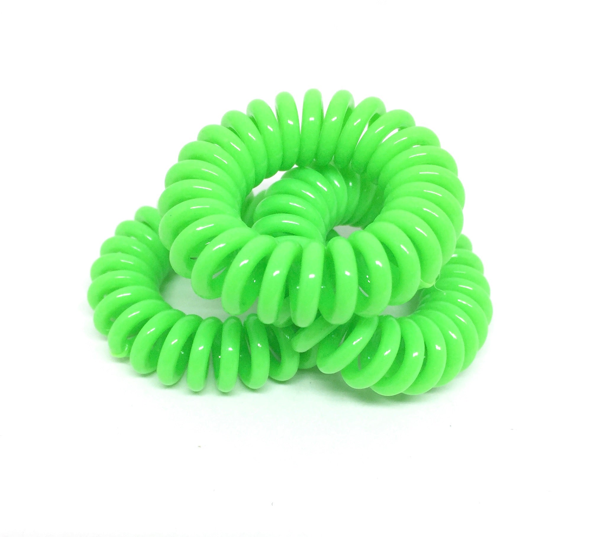 Spiral Hair Ties - Green - Bright PM1108 Default Title Official JT Merch