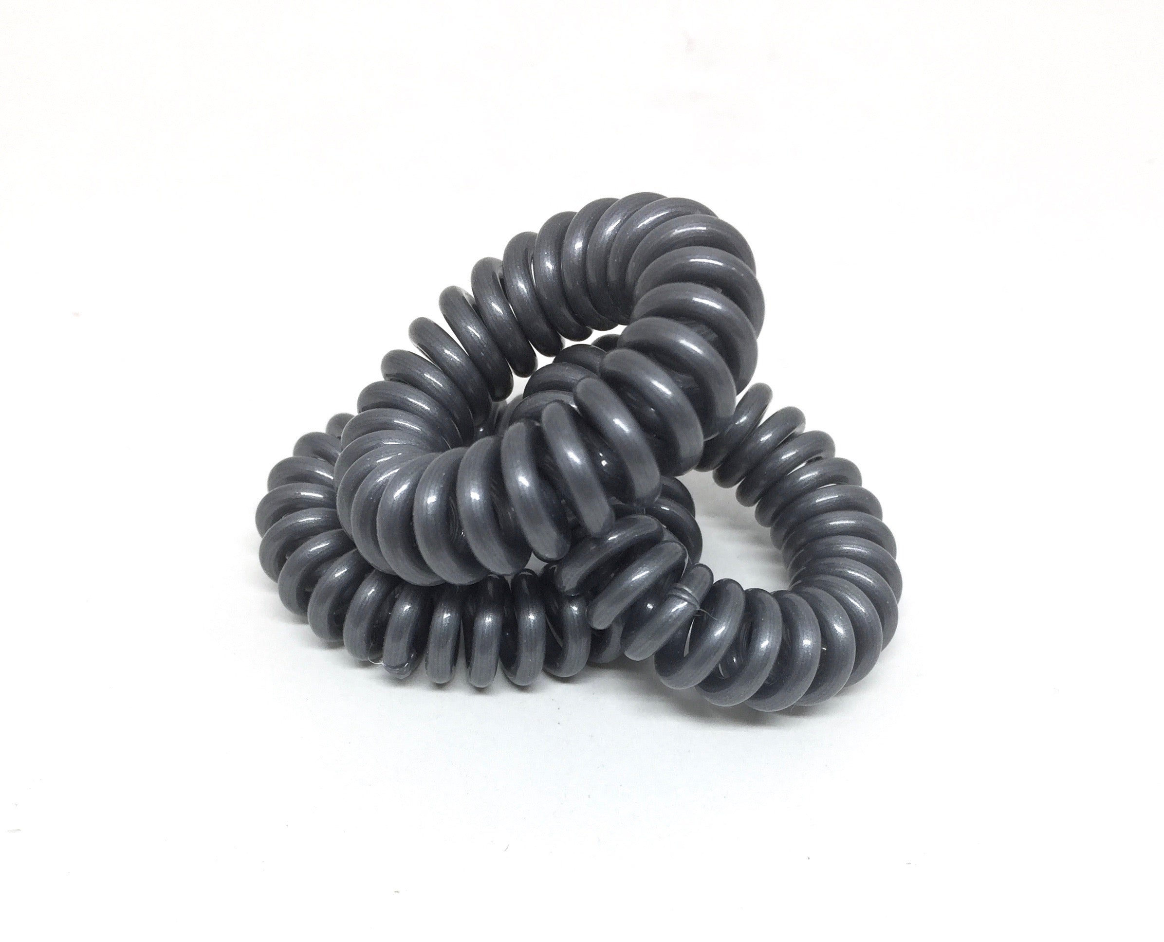 Spiral Hair Ties - No.3 Dark Grey PM1108 Default Title Official JT Merch