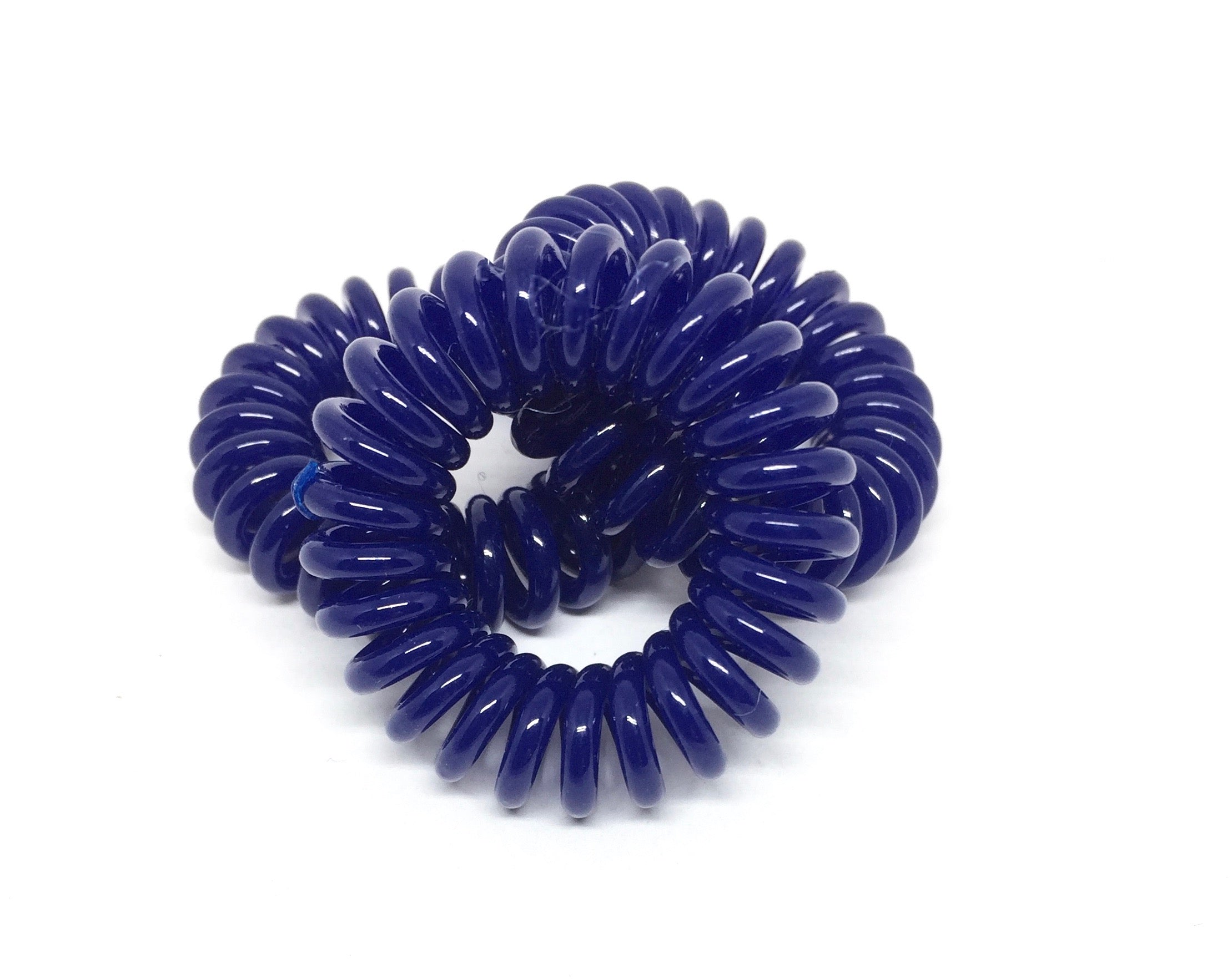 Spiral Hair Ties - Navy PM1108 Default Title Official JT Merch