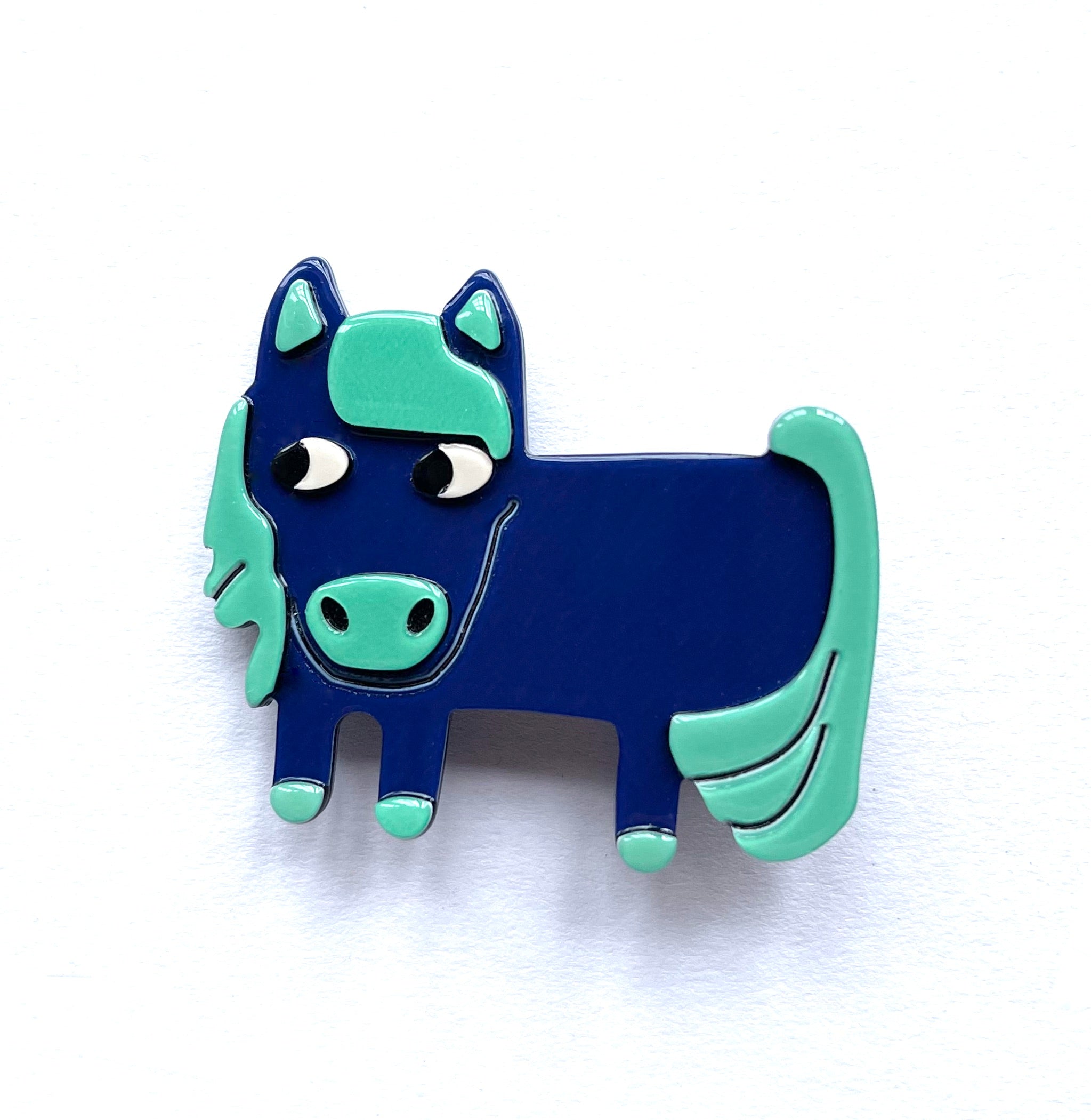 Polly pony hairclip - Blue PM1108 Default Title Official JT Merch