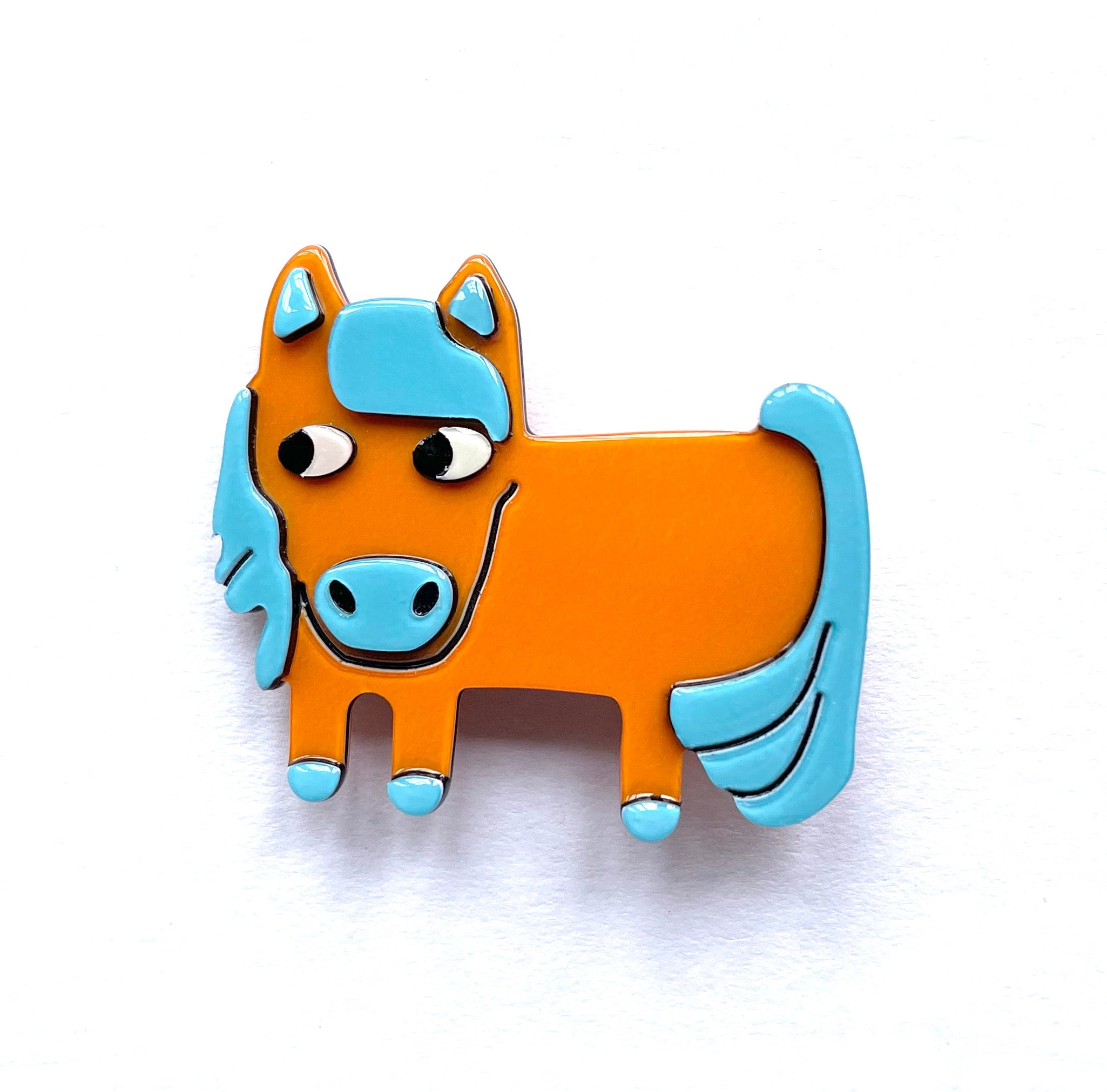 Polly pony hairclip - Orange PM1108 Default Title Official JT Merch