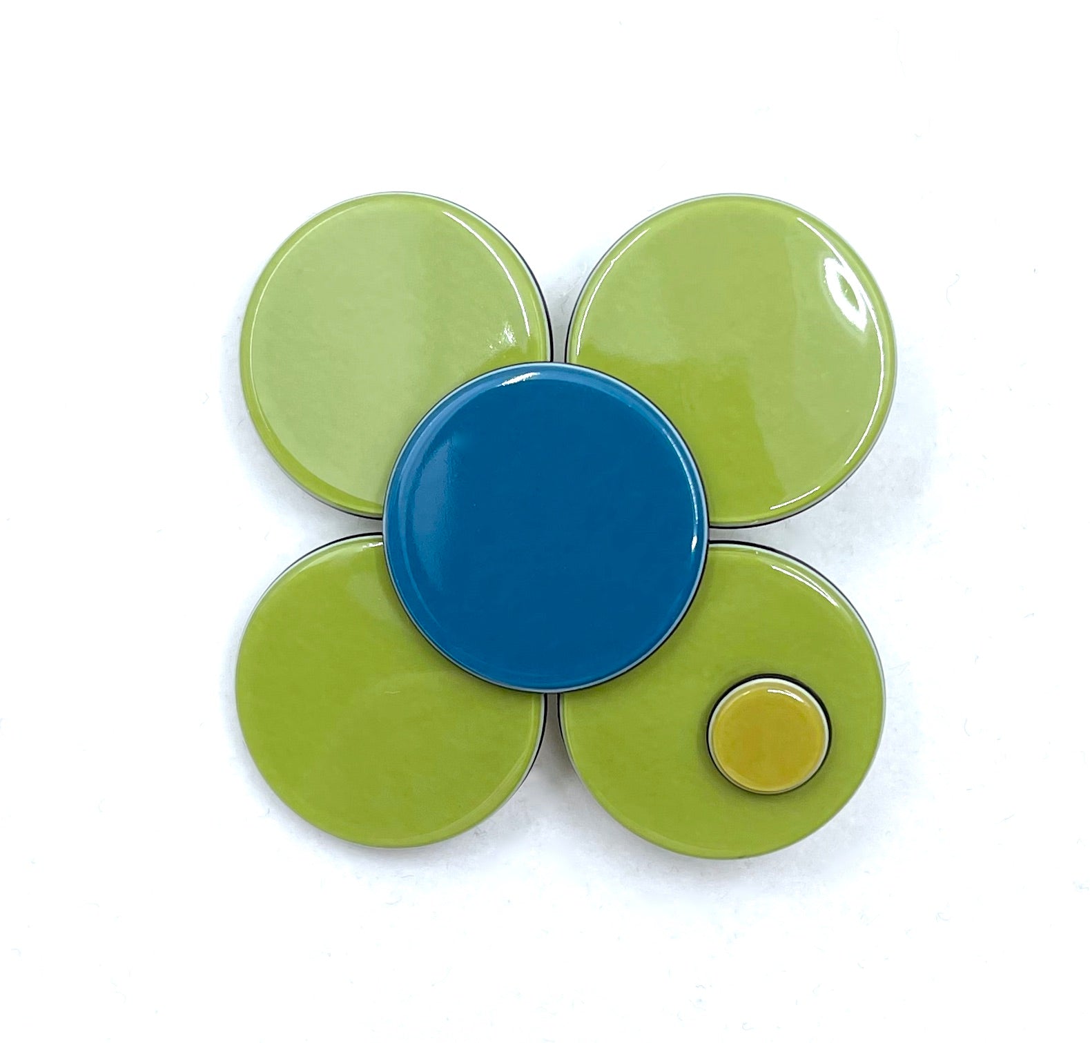 Florence Brooch - Green bright blue PM1108 Default Title Official JT Merch