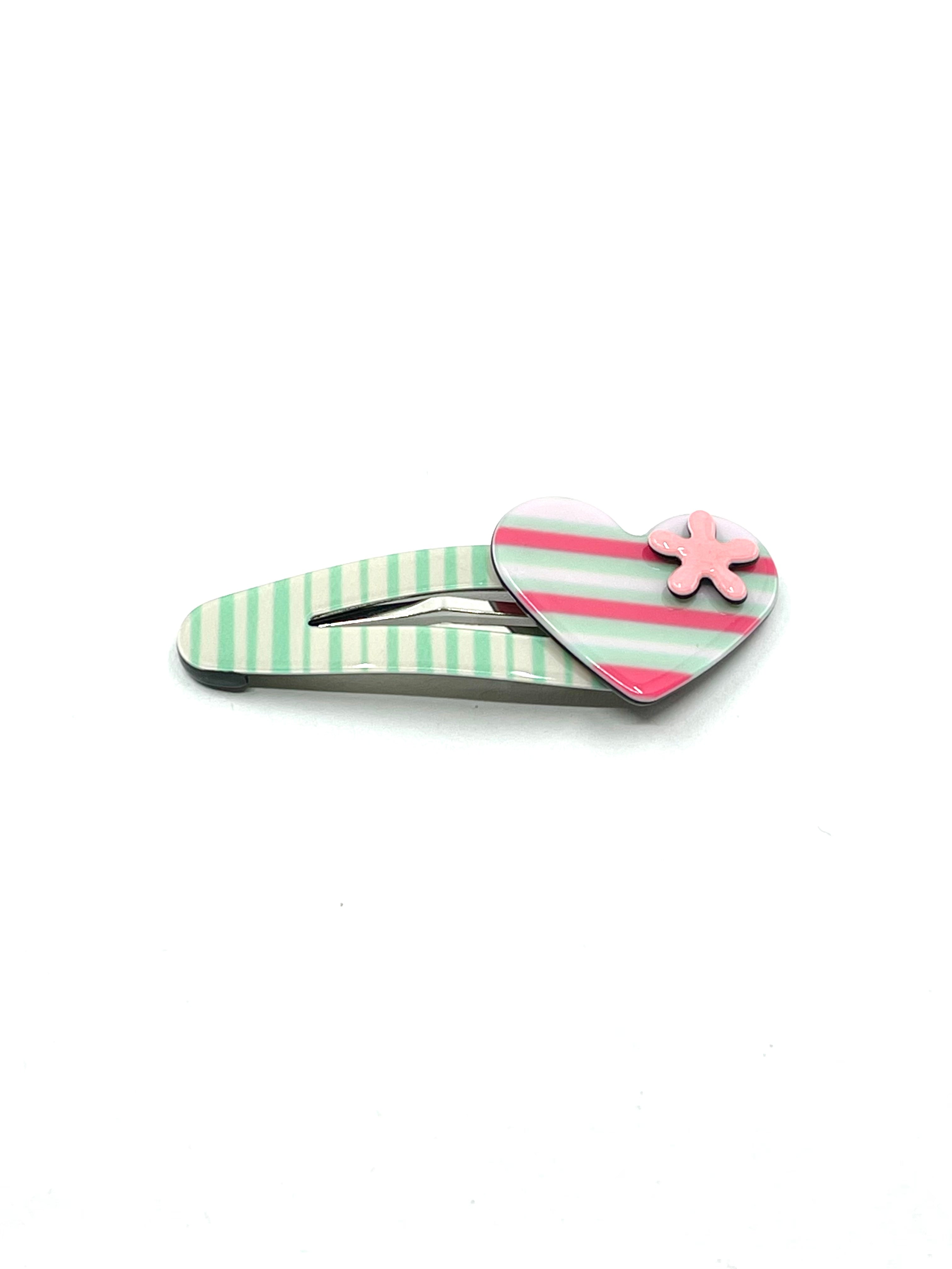 Heart click clack - Pale green stripe PM1108 Default Title Official JT Merch