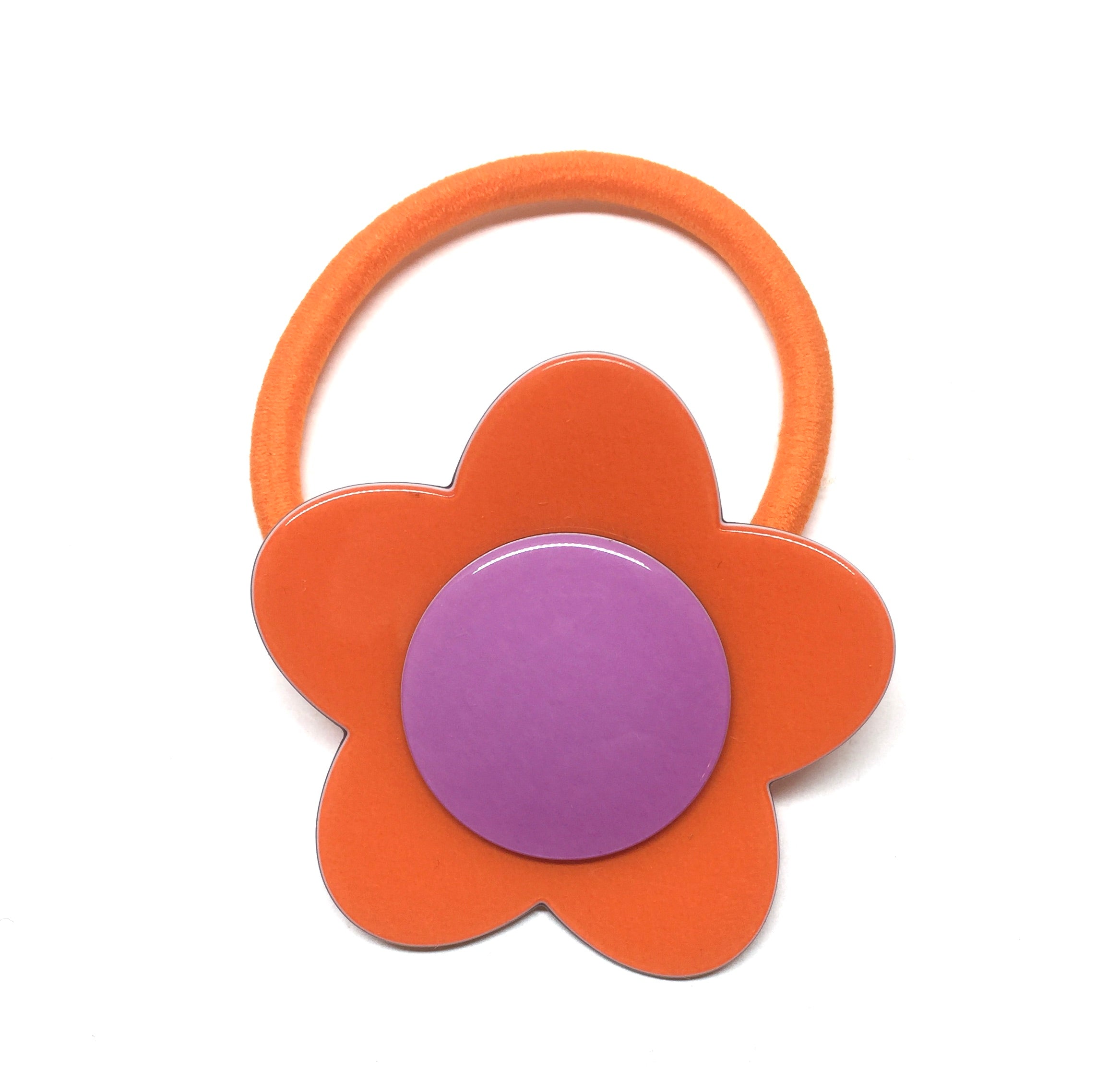 Bibi flower ponytail - Dusty orange PM1108 Default Title Official JT Merch