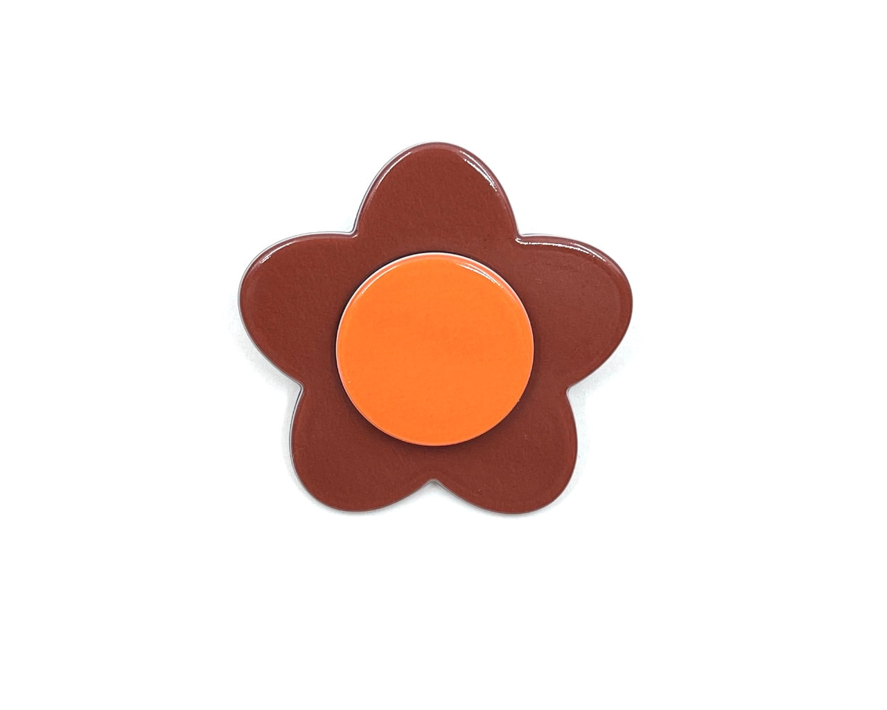 Bibi brooch - Rusty brown orange PM1108 Default Title Official JT Merch