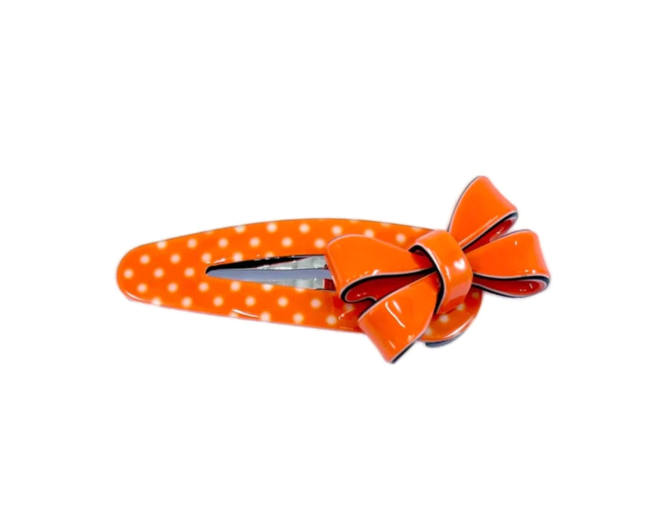 Bow click clack - Orange polka PM1108 Default Title Official JT Merch