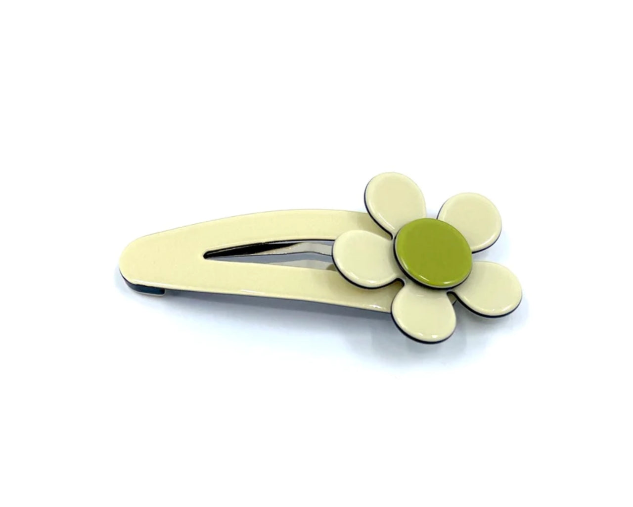 Flat flower click clack - cream green PM1108 Default Title Official JT Merch