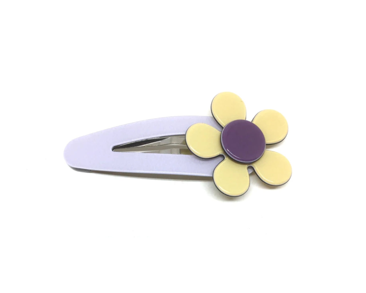 Flat flower click clack - soft yellow lilac PM1108 Default Title Official JT Merch