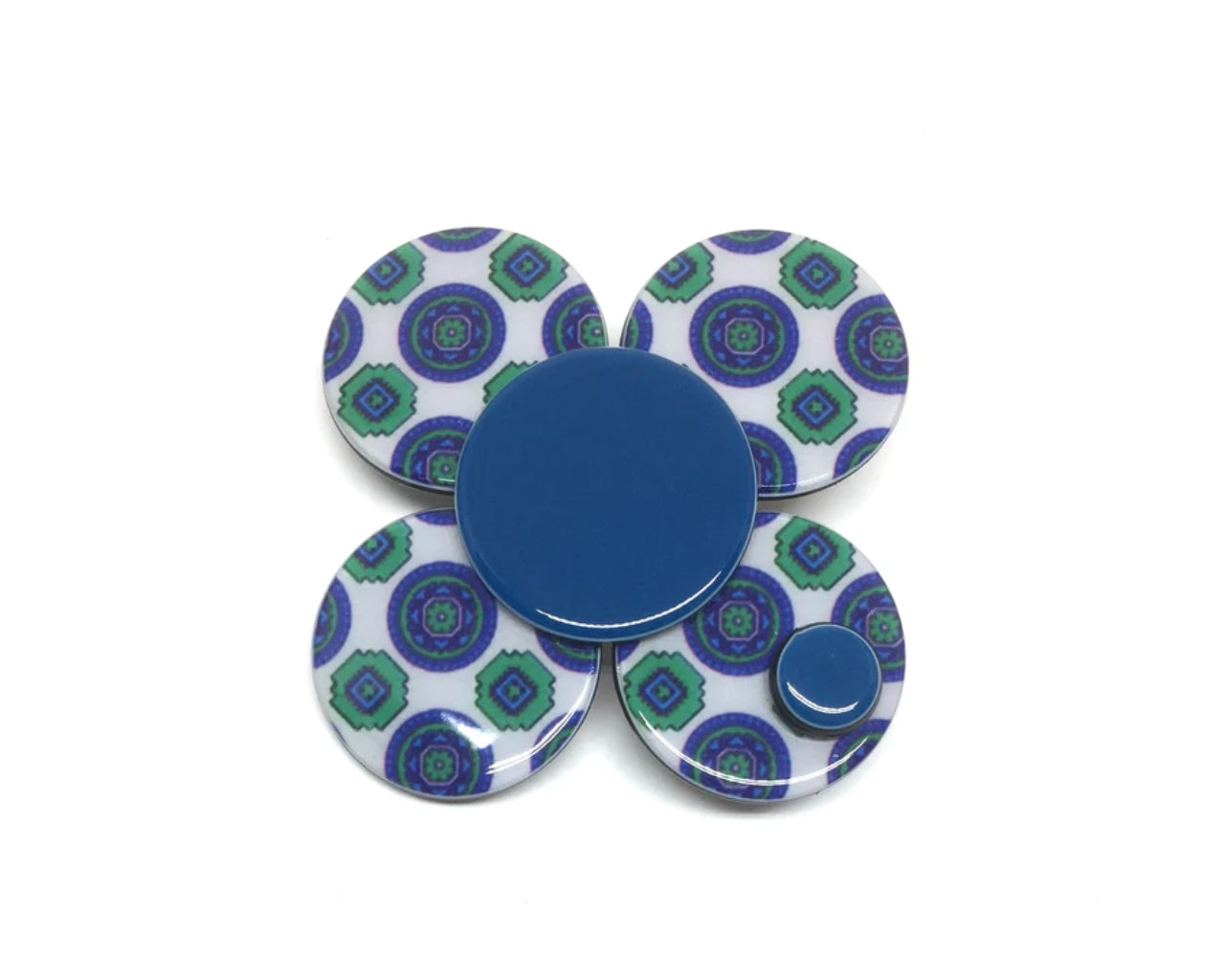 Florence flower - blues and greens PM1108 Default Title Official JT Merch