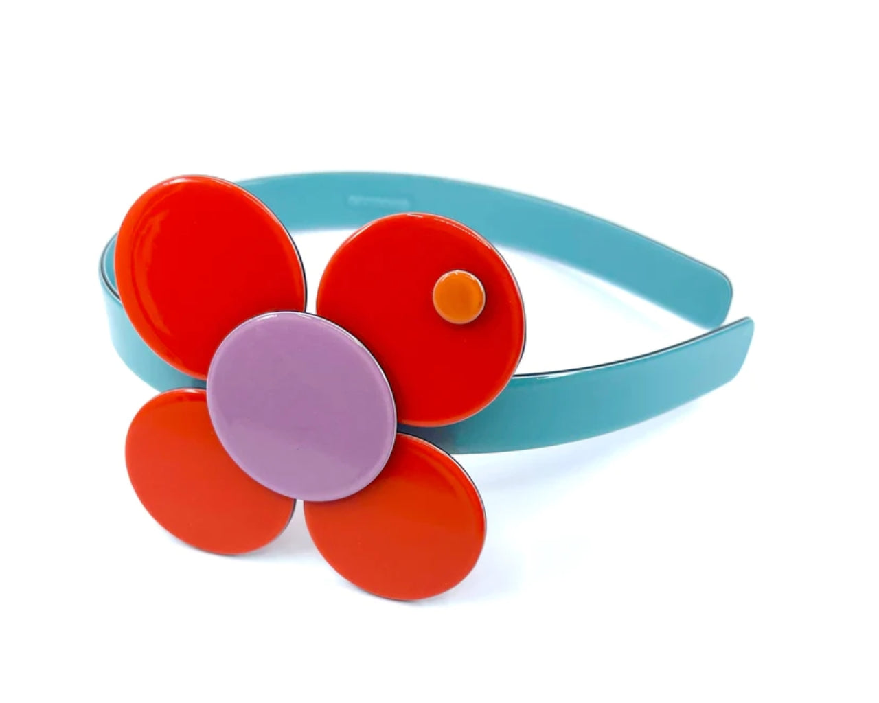 Florence headband - Bright orange turquoise PM1108 Default Title Official JT Merch