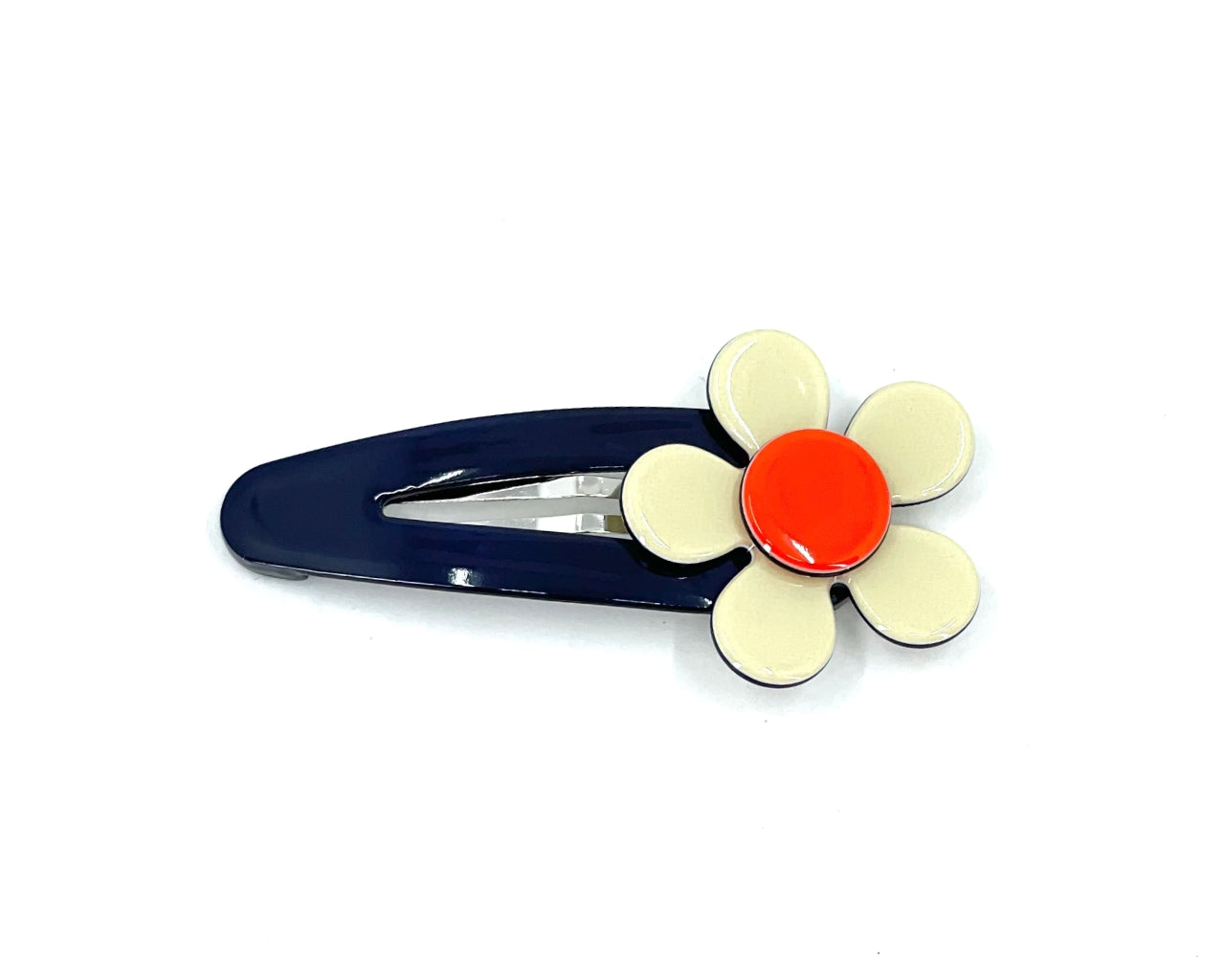 Flat flower click clack - Navy cream PM1108 Default Title Official JT Merch