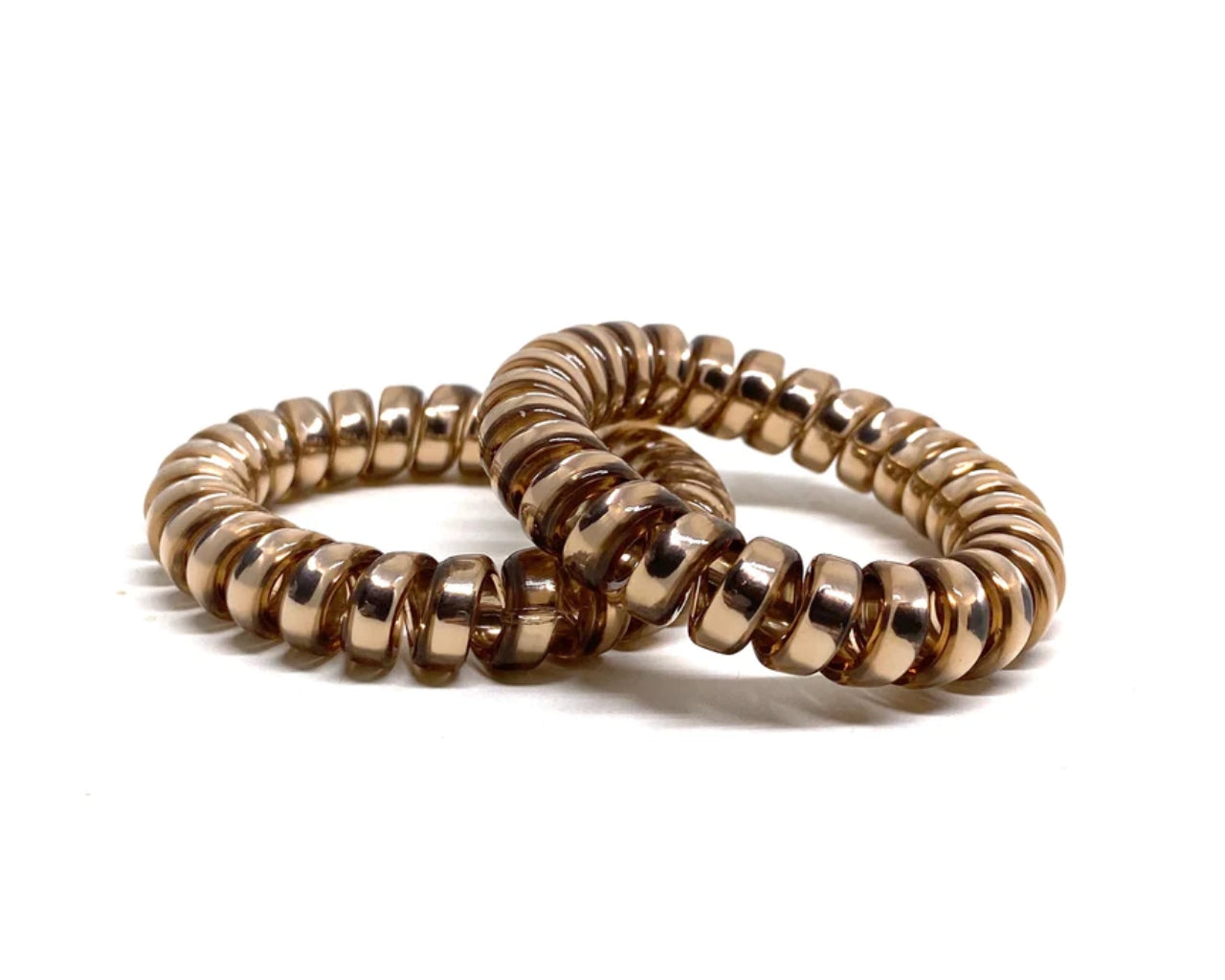 Large Spiral Hair Ties - light bronze PM1108 Default Title Official JT Merch