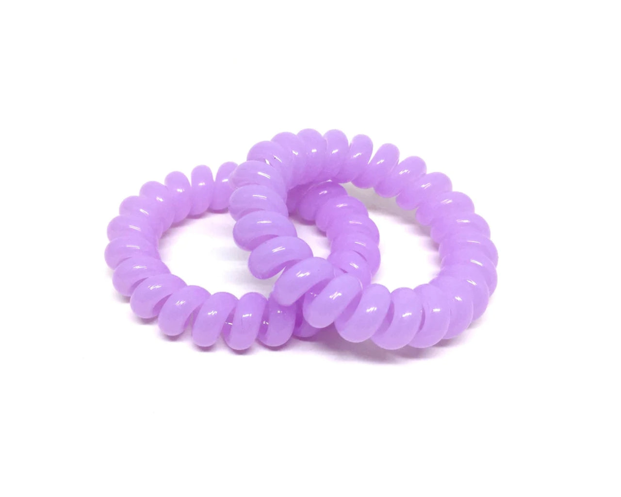 Large Spiral Hair Ties - lilac PM1108 Default Title Official JT Merch