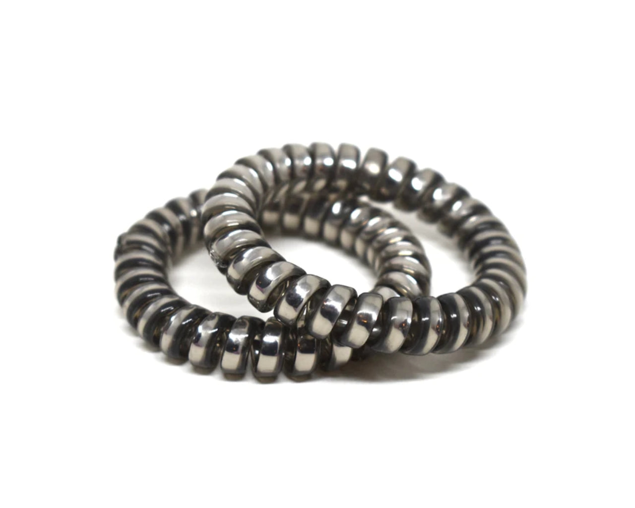 Large Spiral Hair Ties - Pewter PM1108 Default Title Official JT Merch